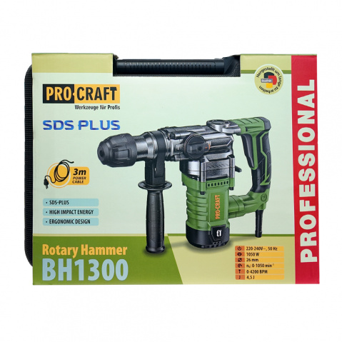 Kombinované vrtací a sekací kladivo Procraft BH1300, SDS Plus | BH1300